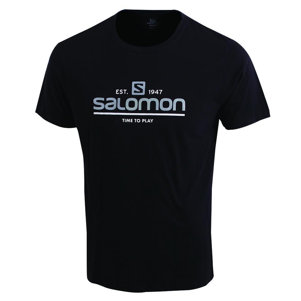 T-Shirts Salomon Enfant Noir - Salomon TIME TO PLAY SS B - France (0849-WUXPB)